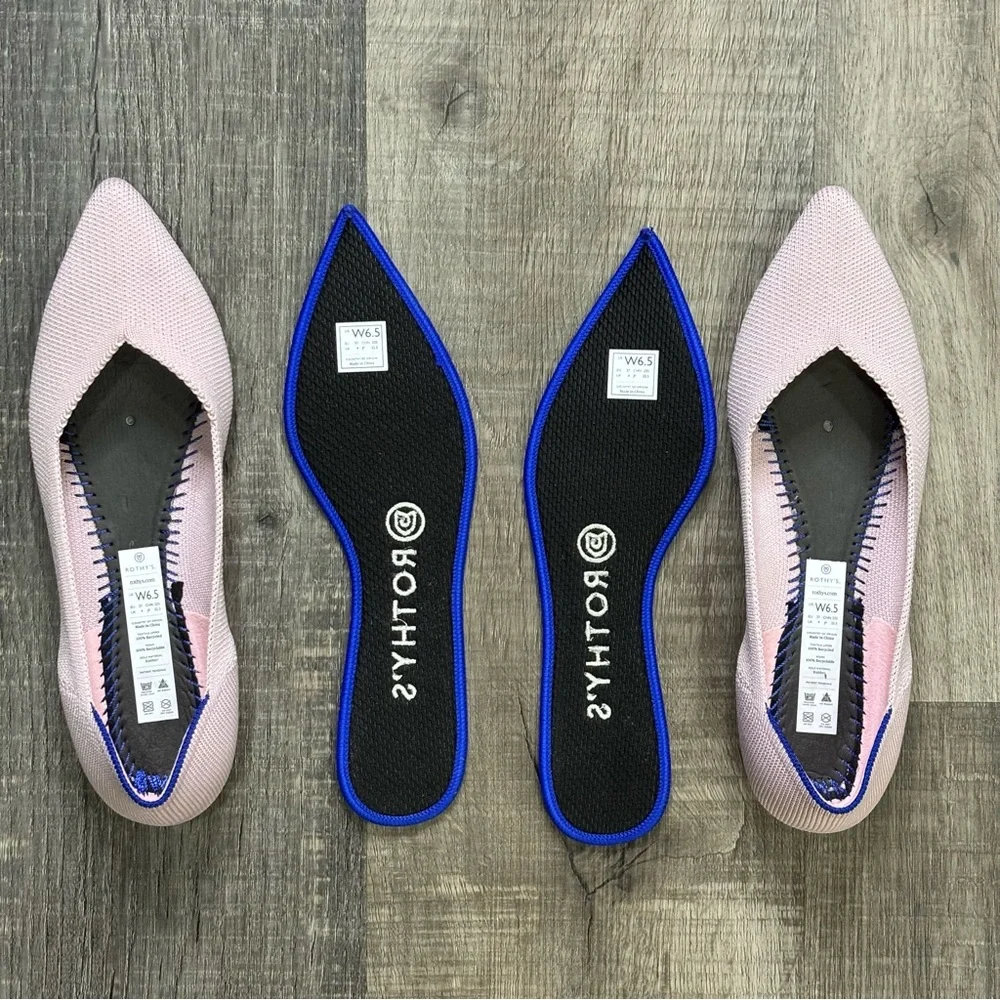 Rothys Petal Pink Solid Point, EUC - Picture 7 of 16